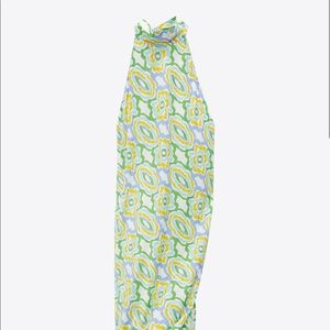 printed midi dress oyster white zara